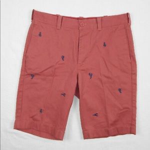 J. Crew lobster salmon shorts